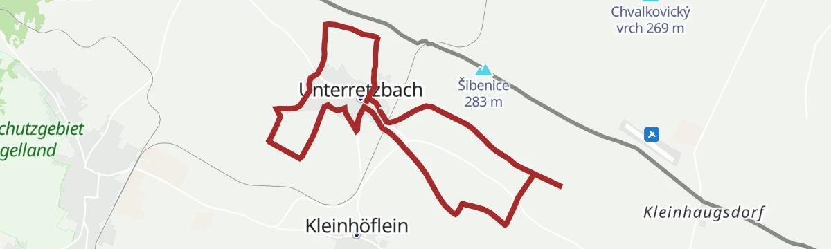 Route map: Unterretzbacher Marterlwanderweg